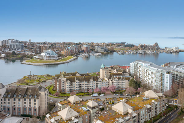 Victoria waterfront residences and harbour